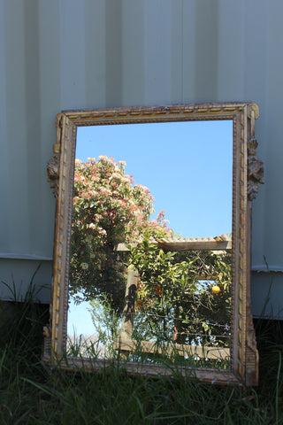 fone Circa 1900 gold leaf mirror