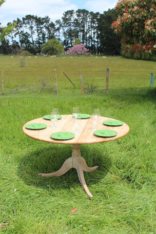 Fone Circa 1850 English Bleached Oak Breakfast Table